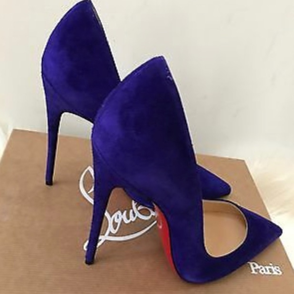 Blue Suede Louboutins